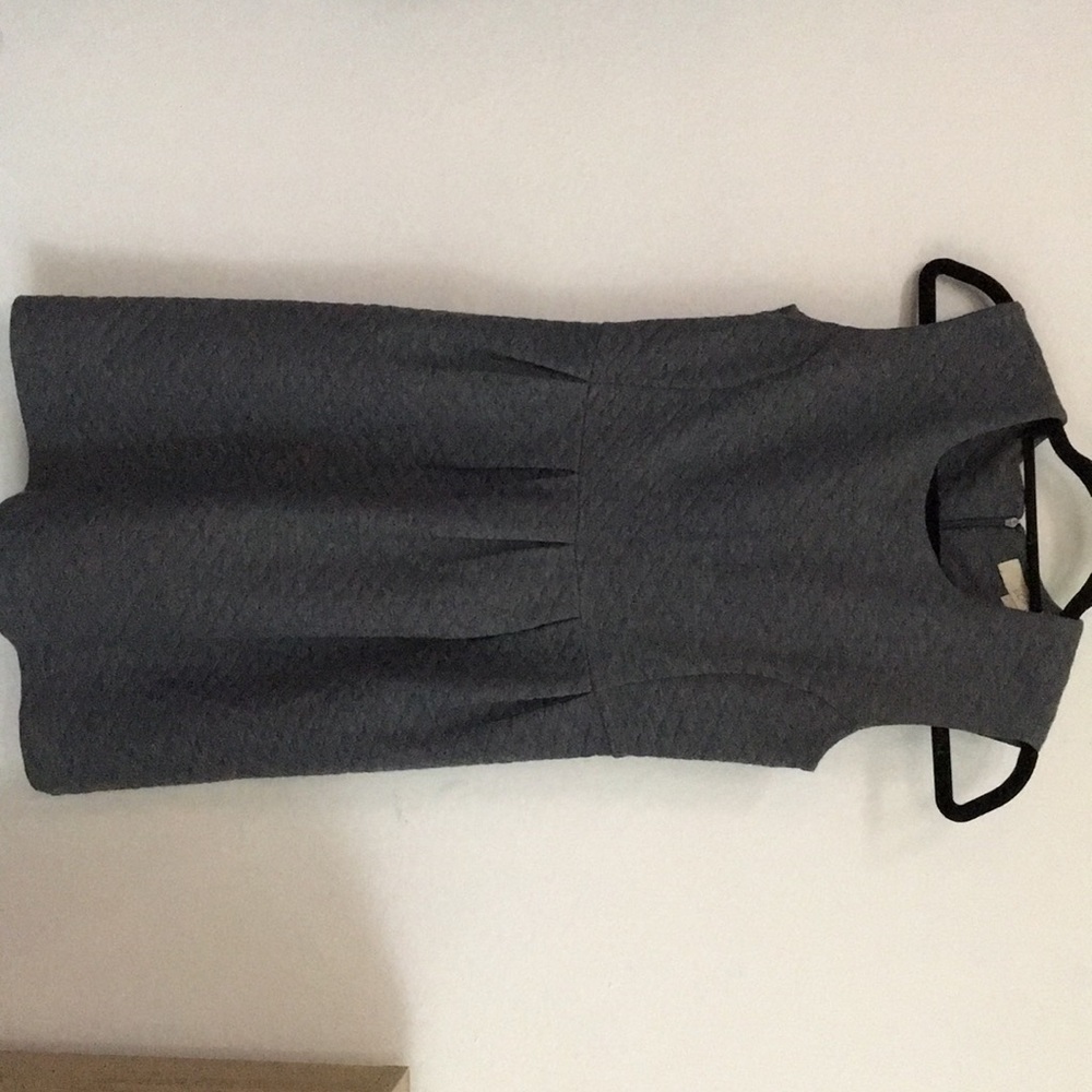 Loft grey quilted dress